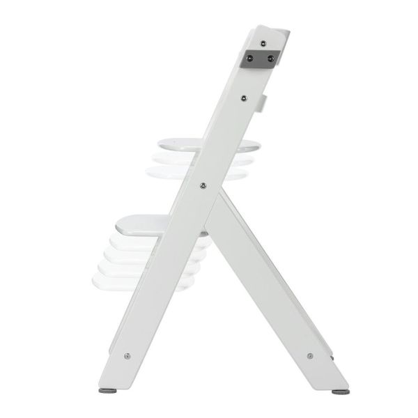 Chaise haute évolutive Timba² blanc avec coussin gris