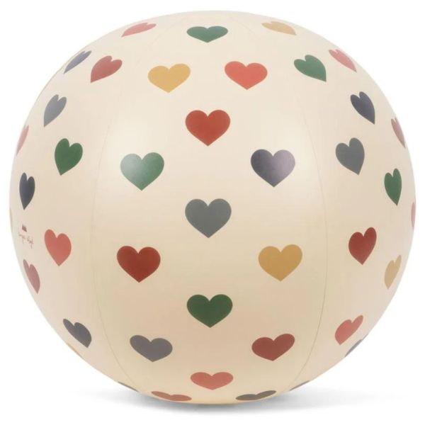 Ballon de plage - cœur coloré