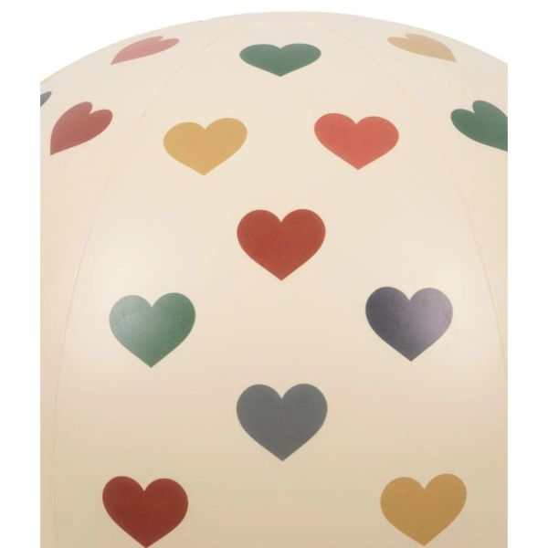 Ballon de plage - cœur coloré