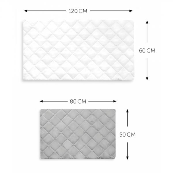 Drap housse 80 x 50 cm grey