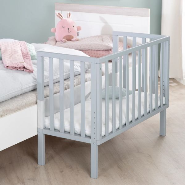 Berceau cododo 2 en 1 bois taupe avec matelas