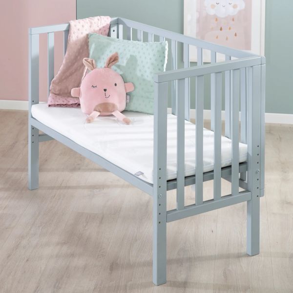 Berceau cododo 2 en 1 bois taupe avec matelas