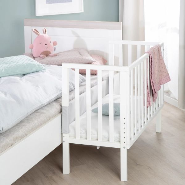 Berceau cododo 2 en 1 bois blanc avec matelas