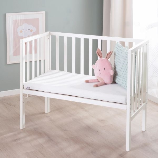 Berceau cododo 2 en 1 bois blanc avec matelas