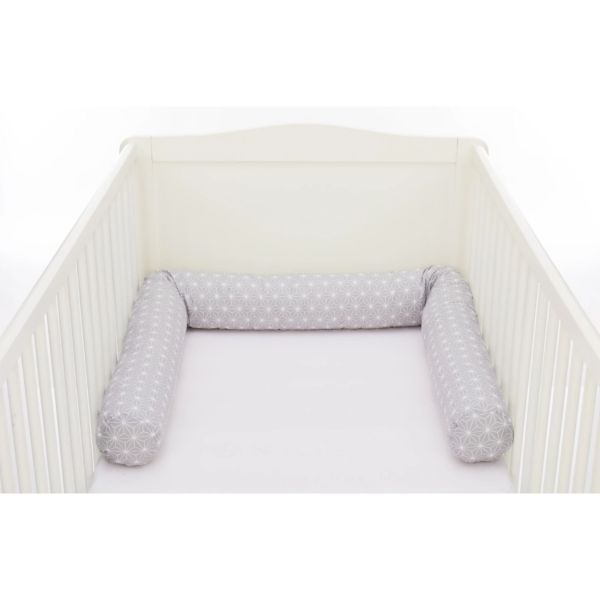 Tour de lit Luxe 190 cm Gris