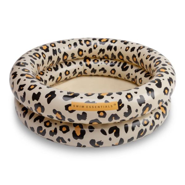 Piscine bébé Ø 60 cm léopard beige 2 anneaux