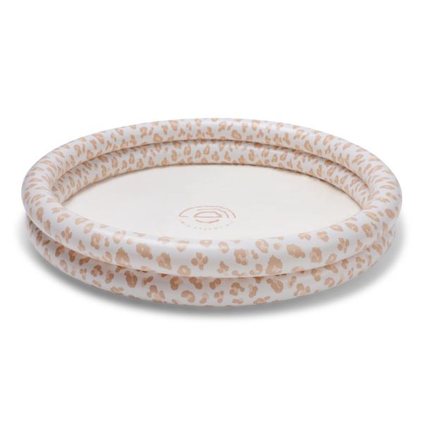 Piscine bébé Ø 100 cm Léopard beige 2 anneaux