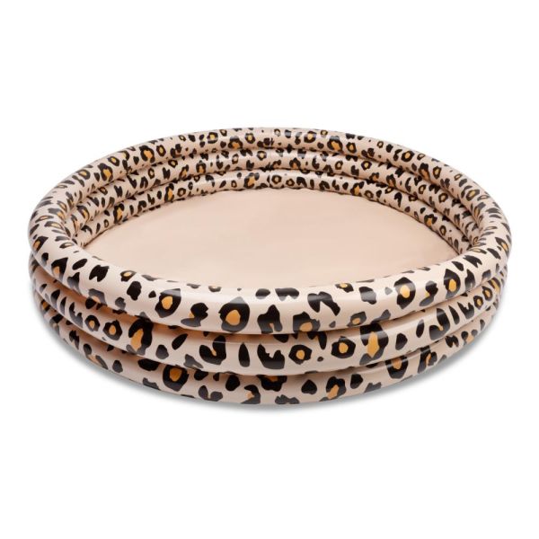 Piscine bébé Ø 150 cm Léopard beige 3 anneaux