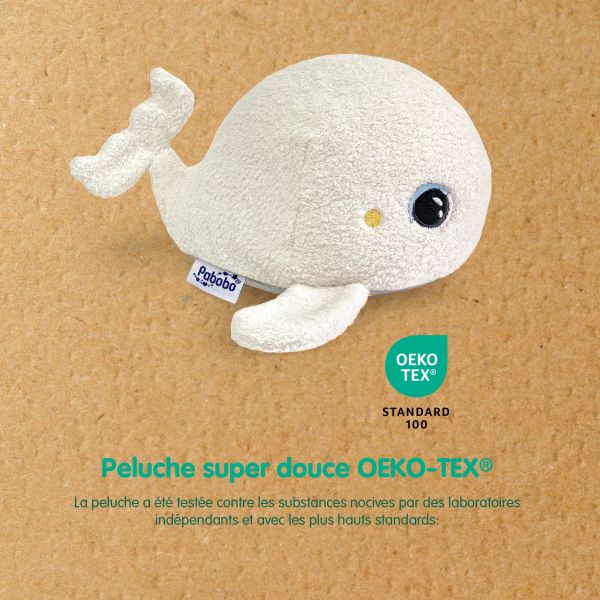 Veilleuse bébé Béluga peluche veilleuse & bruits blancs