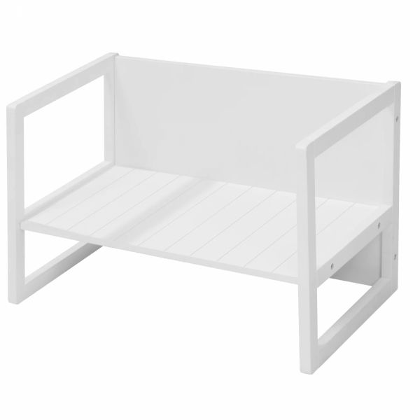 Banc enfant 2 en 1 blanc
