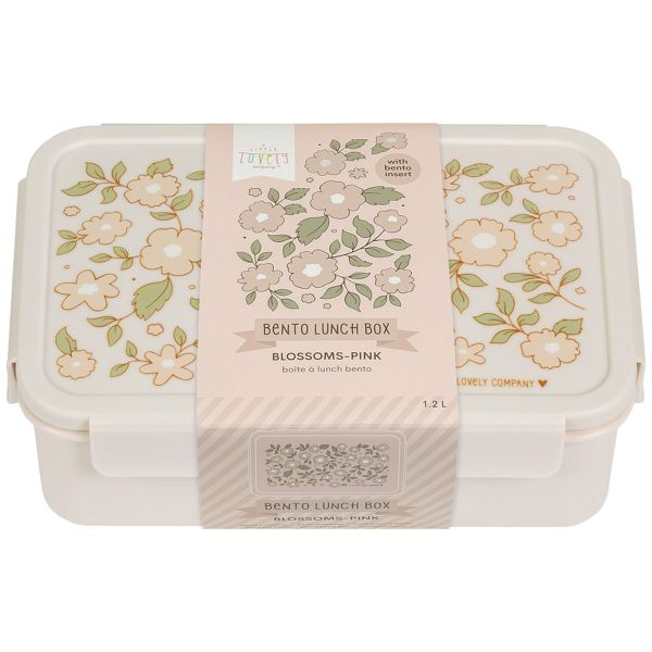 Lunch box Fleurs rose
