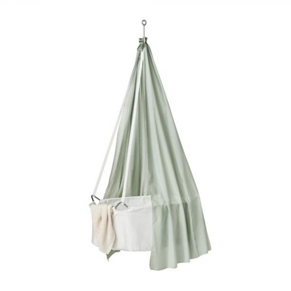 Berceau blanc Classic avec trépied et voile Sauge