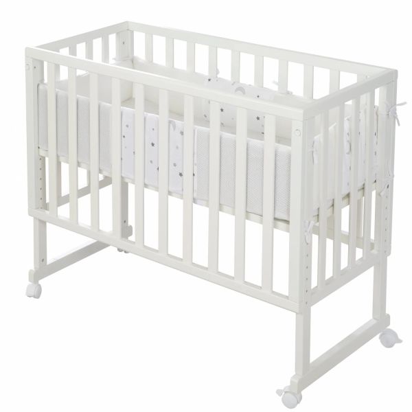 Berceau cododo 3 en 1 Sternenzauber grau avec matelas et nid