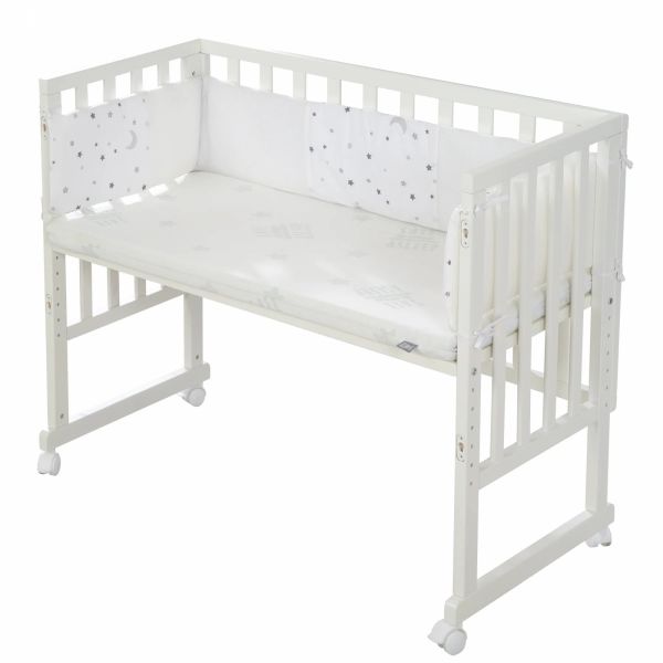 Berceau cododo 3 en 1 Sternenzauber grau avec matelas et nid