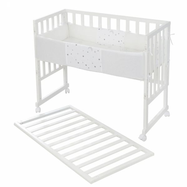 Berceau cododo 3 en 1 Sternenzauber grau avec matelas et nid