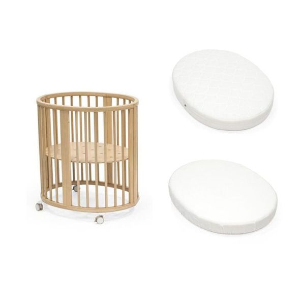 Pack Berceau Sleepi Natural + matelas mini Sleepi + drap housse blanc