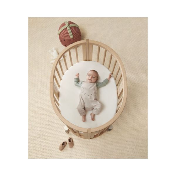 Pack Berceau Sleepi Warm brown + matelas mini Sleepi + drap housse blanc