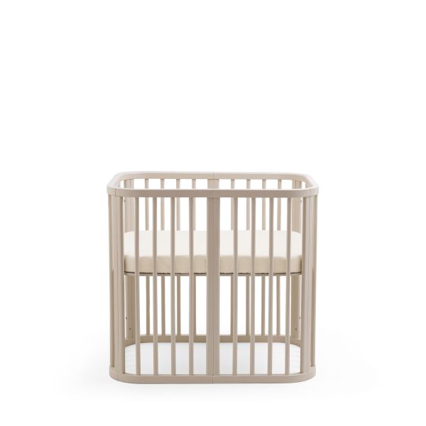 Berceau en bois mini Nighti Vanilla white + matelas