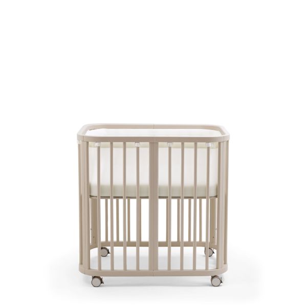 Berceau en bois mini Nighti Vanilla white + matelas
