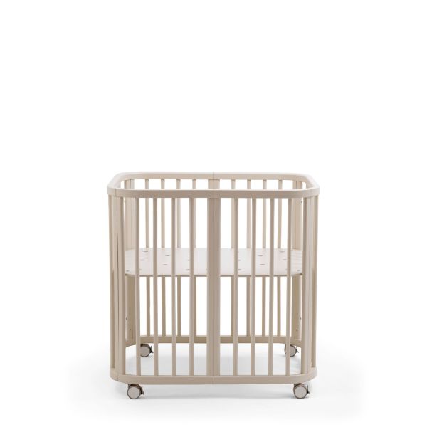 Berceau en bois mini Nighti Vanilla white + matelas