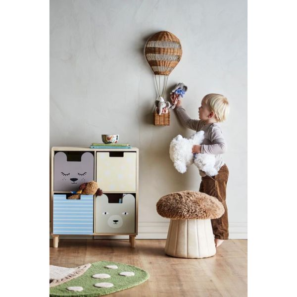 Pouf enfant Bertil Marron