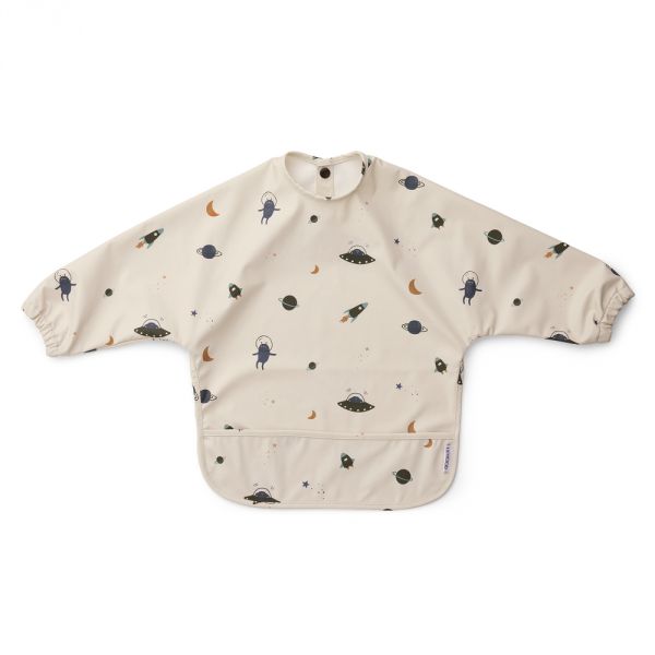 Bavoir manches longues Merle Space Sandy Mix