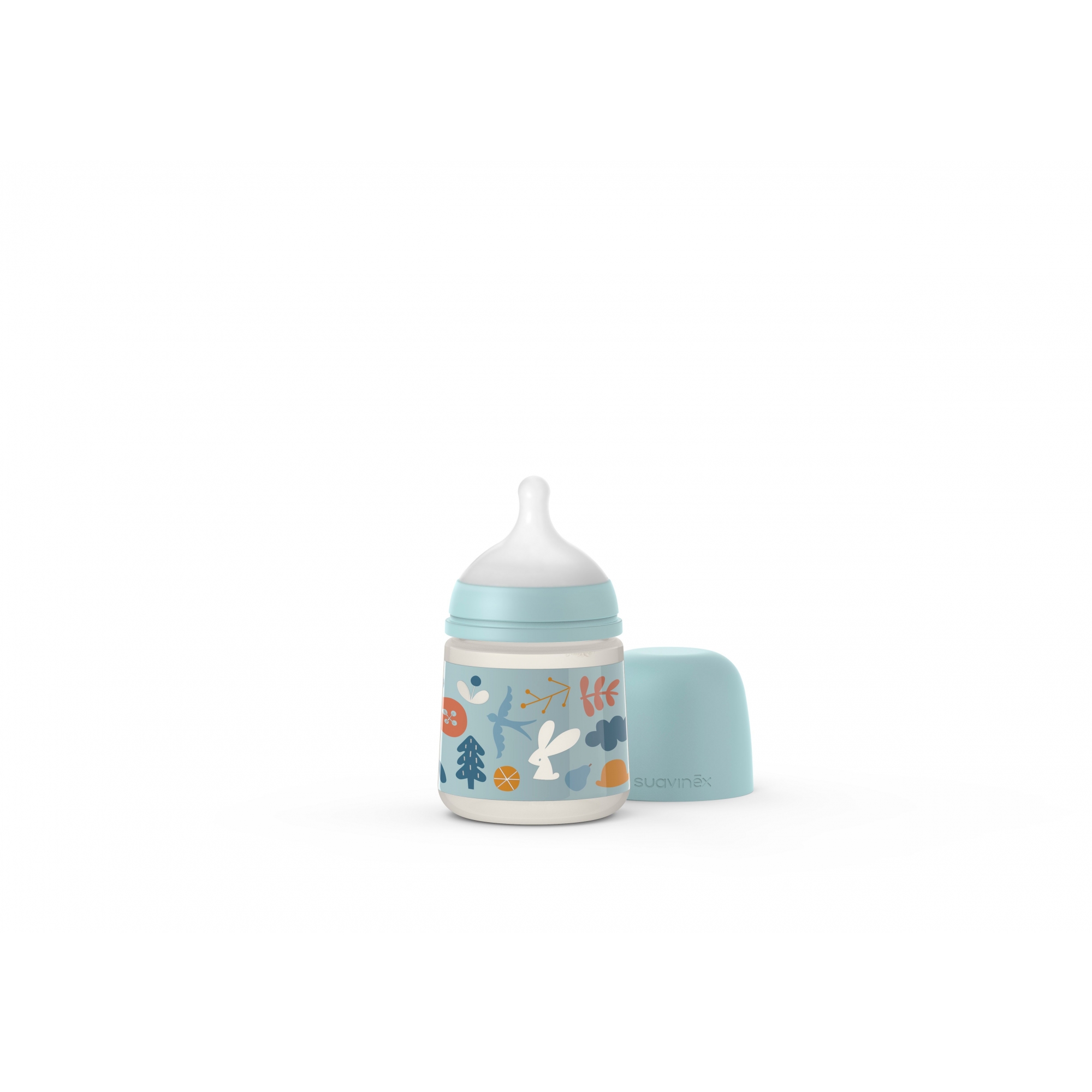 Suavinex Biberon Anti Colique 150 Ml Into The Forest Bleu Poudre Made In Bebe