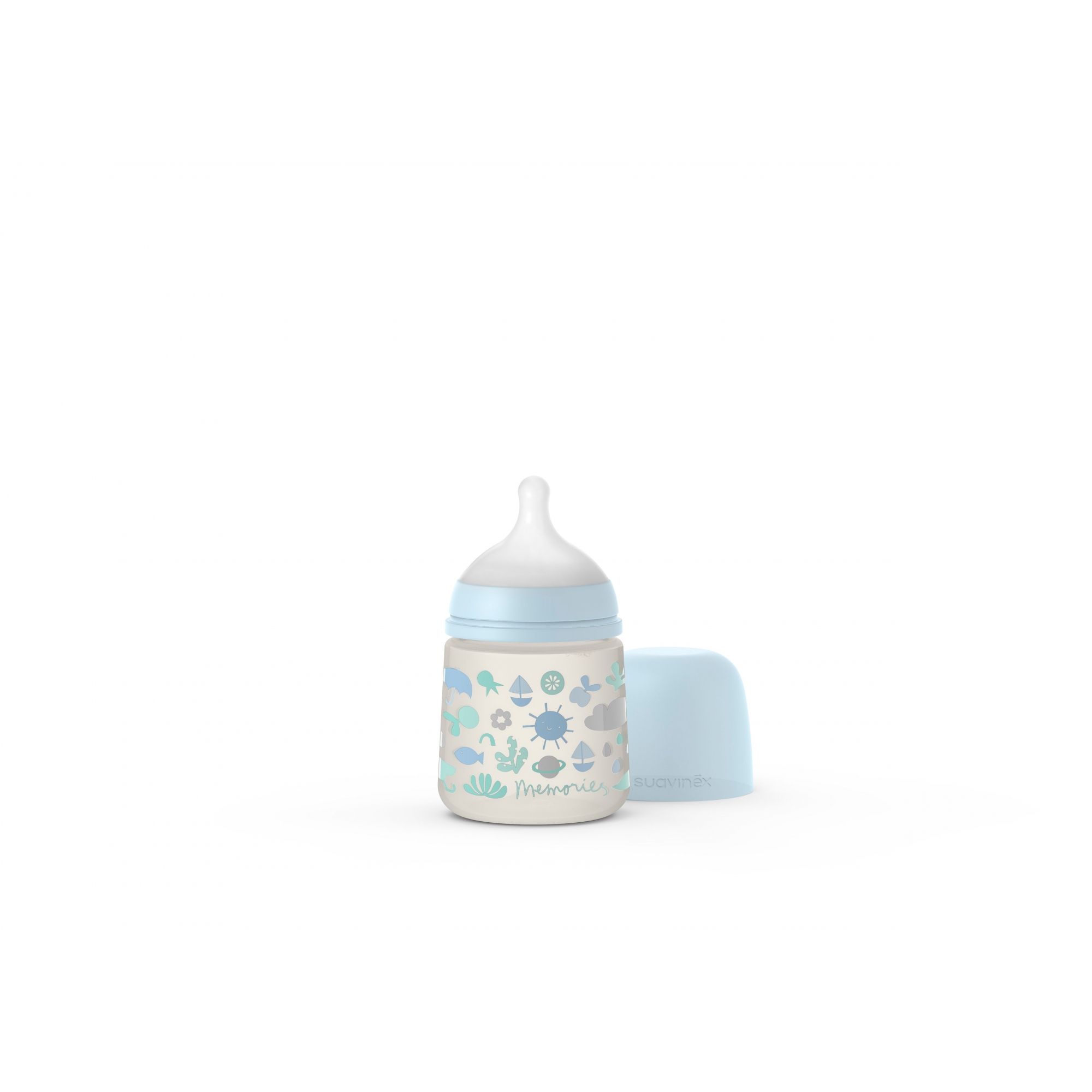 Suavinex Biberon Anti Colique 150 Ml Memories Bleu Made In Bebe