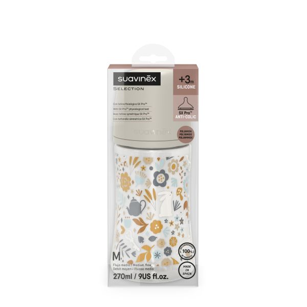 Biberon 270 ml avec tétine SX Pro M Wonderland Beige
