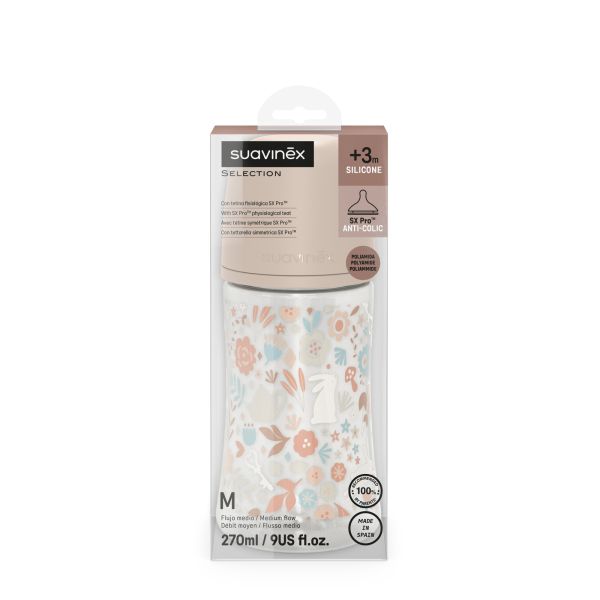 Biberon 270 ml avec tétine SX Pro M Wonderland Rose