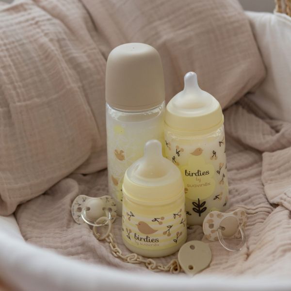 Biberon bébé 270 ml SX Pro Birdies Beige