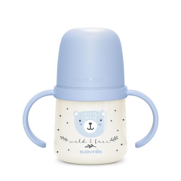 Biberon à anses bébé 150 ml Wild&ampFree Bleu