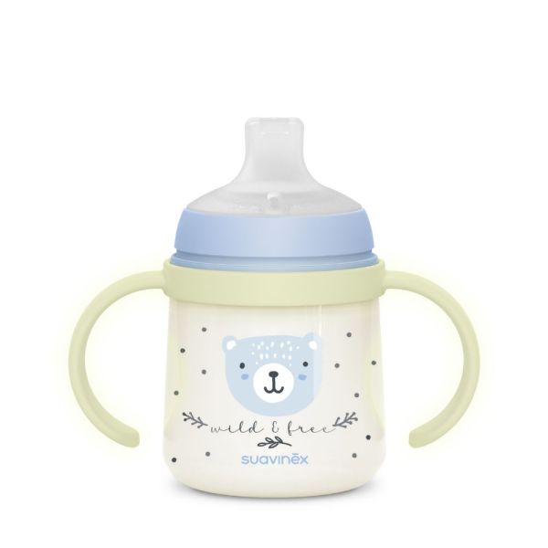 Biberon à anses bébé 150 ml Wild&ampFree Bleu