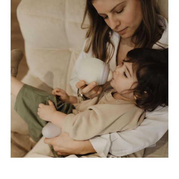 Biberon anti-colique en silicone medical 150 ml, Lilas