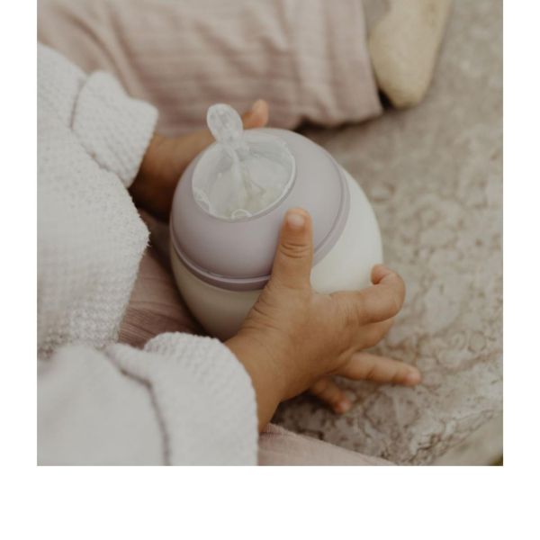 Biberon anti-colique en silicone medical 150 ml, Lilas