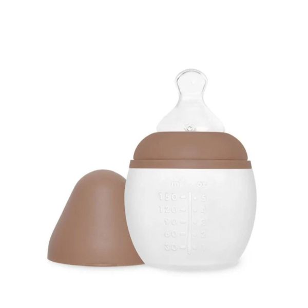 Biberon en silicone médicale et anti colique 150 ml Mocha Mousse