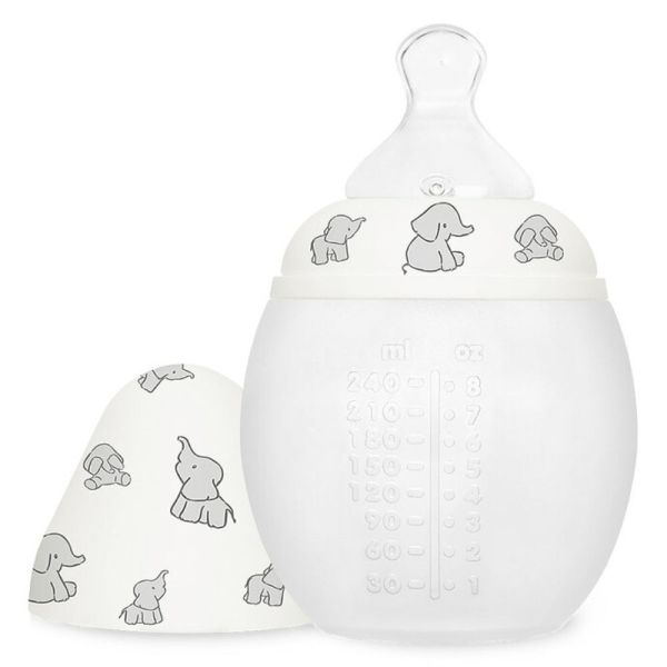 Biberon anti-colique en silicone medical 240 ml Elephant