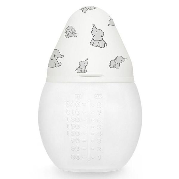 Biberon anti-colique en silicone medical 240 ml Elephant