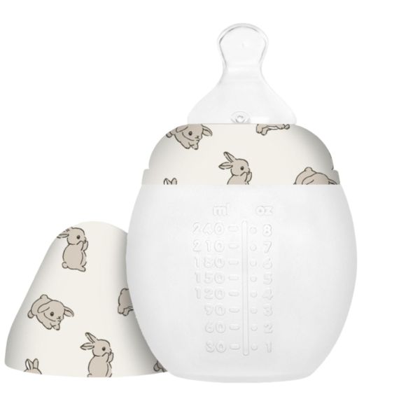 Biberon anti-colique en silicone medical 240 ml, That's Mine, Lapins