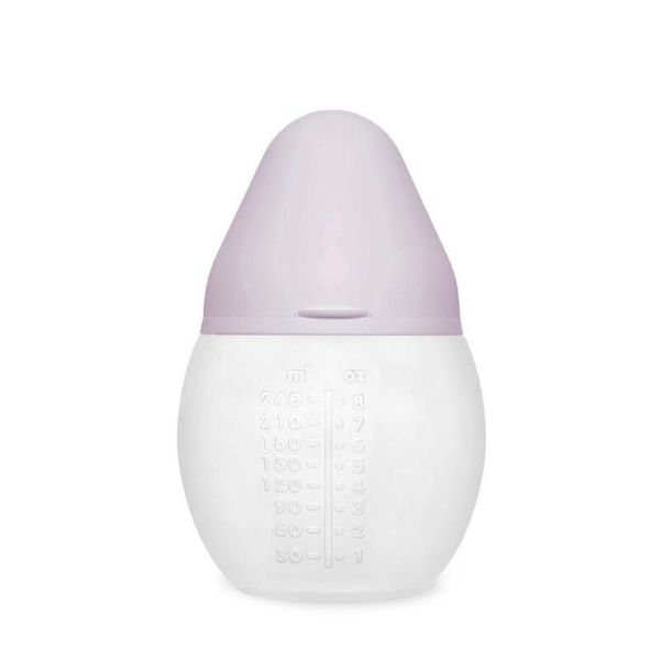 Biberon anti-colique en silicone medical 240 ml, Lilas