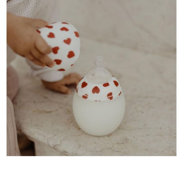 Biberon anti-colique en silicone medical 240 ml, Plein d'amour