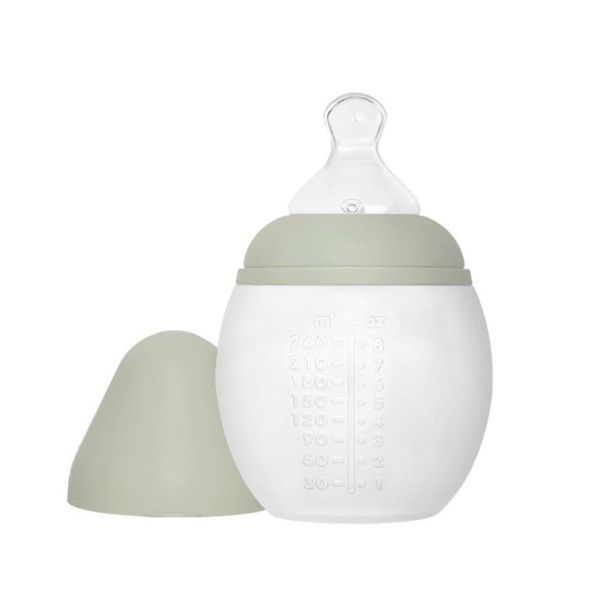 Biberon anti-colique en silicone medical 240 ml, Sauge