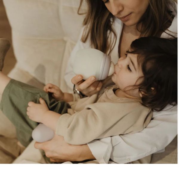 Biberon anti-colique en silicone medical 330 ml, Lilas