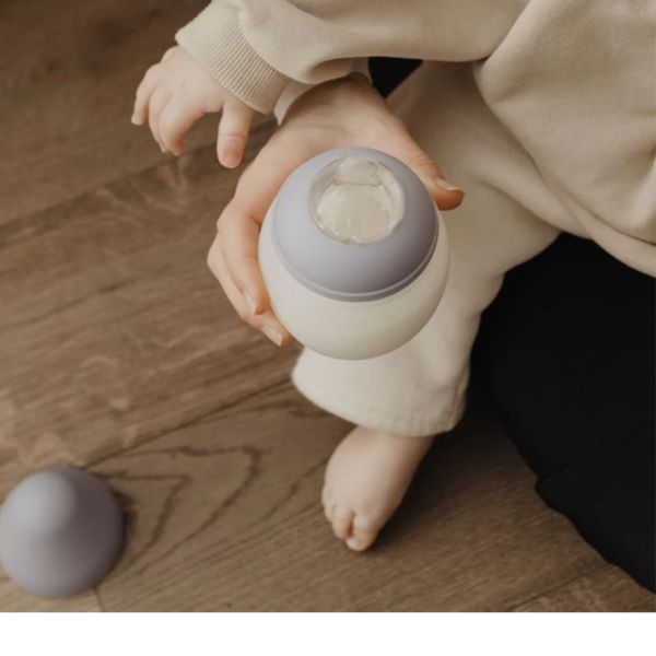 Biberon anti-colique en silicone medical 330 ml, Lilas