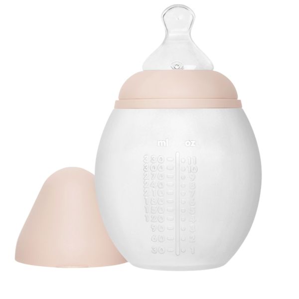 Biberon anti-colique en silicone medical 330 ml, Nude