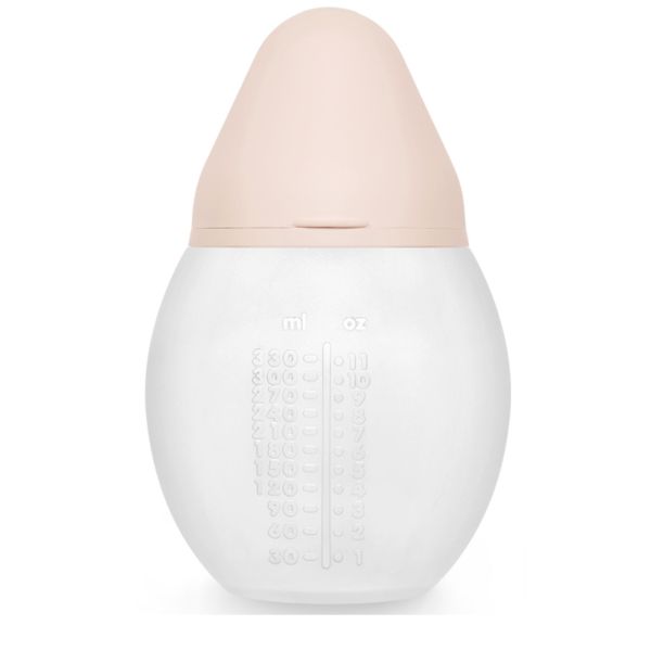 Biberon anti-colique en silicone medical 330 ml, Nude