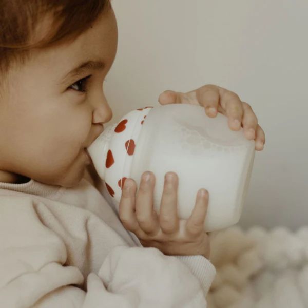 Biberon anti-colique en silicone medical 330 ml, Plein d'amour