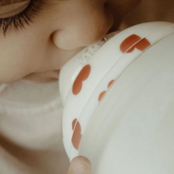 Biberon anti-colique en silicone medical 330 ml, Plein d'amour