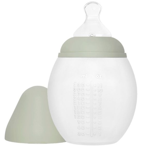 Biberon anti-colique en silicone medical 330 ml, Sauge