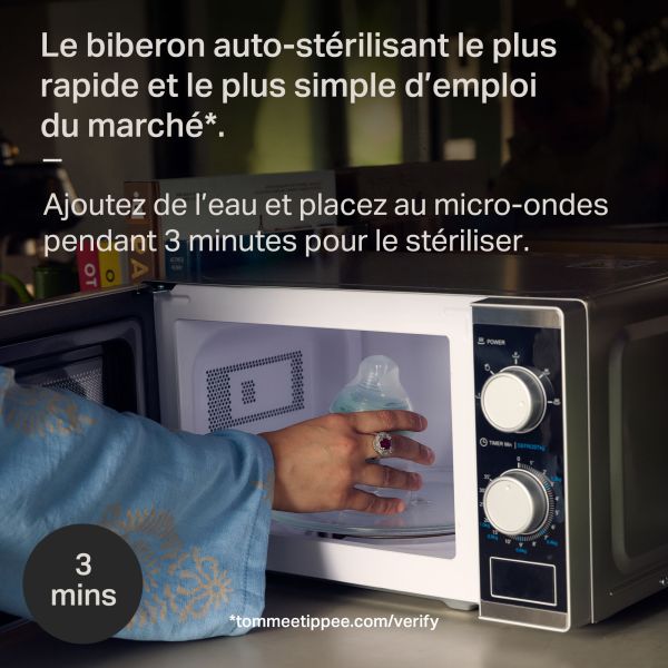 Biberon anti-colique Natural Start en verre 150ml